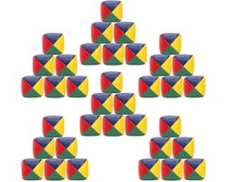 36 stuks jongleerballen voor beginners, diameter 50 mm, zachte en duurzame jongleerballen, kleurrijke mini-jongleerballen, bulk voor jongleren, kinderen en volwassenen
