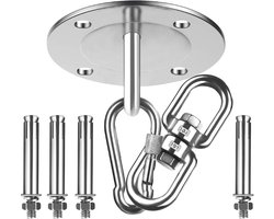 360 Graden Draaibare Plafondhanglamp - Stalen Hanglamp voor Houten Balk en Betonnen Plafond, 7 Stuks, Tot 500 kg Draagvermogen
