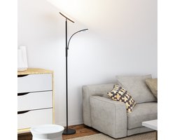 36W Tweekoppige Vloerlamp met afstandsbediening 2700K ~ 6500K Staande lampen Kleurtemperatuur 10 niveaus Helderheid