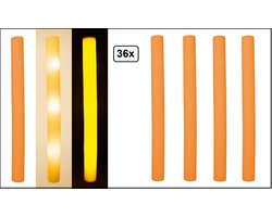 36x Foam stick LED licht oranje - Holland Orange festival thema feest party disco led verlichting fun
