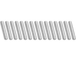 3/8"-16 UNC volledige schroefdraadstang roestvrij staal 304, 15 stuks lange 2,4 inch lange rechtse schroefdraad schroef voor bouten anker klemmen haak U-bouten