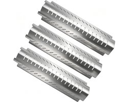 38CM Vervangende Warmteplaat voor Barbecues, RVS Warmteschild voor Charbroil en Campingaz, 3 Stuks, Geschikt voor Meerdere Modellen