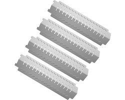 38CM Vervangende Warmteplaat voor Charbroil, Outback Centro, Thermos en Campingaz - RVS Warmteschilden, 4 Stuks, Geschikt voor Barbecues en Grillen