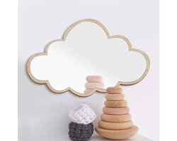 3D Acryl Wolk Spiegel - Wolk Vorm Thuis Ornament voor Kinderkamer - Spiegel Art Home Decor - Huishouden Verjaardagscadeau voor Woonkamer, Kinderen, Speelkamer