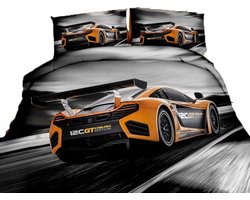 3D Beddengoed Set - WRC GT Auto - 140x200 cm - Katoen Satijn