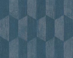 3D DESIGN BEHANG | Grafisch - blauw zilver - A.S. Création Geo Effect