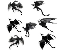 3D Draken Muursticker - Wanddecoratie voor Halloween - Doorzichtig - Kunststof