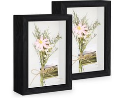 3D Foto Lijsten 10x15 cm Zwart - Diepteframe voor Objecten, Souvenirs en 3D Kunst