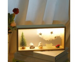 3D Fotolijst Met Led Verlichting & Houten Frame - DIY Schaduwdoos voor Decoratie