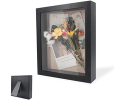 3D-fotolijst - veelzijdig en decoratief - 1 stuk - hout - 22 x 22 x 4,4 cm