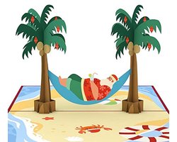 3D Kerst Pop Up Kaart - Hangmat Ontwerp voor Kinderen
