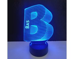 3D LED Lamp - Letter Met Naam - Bas