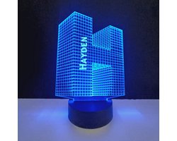 3D LED Lamp - Letter Met Naam - Hayden