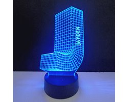3D LED Lamp - Letter Met Naam - Jayden