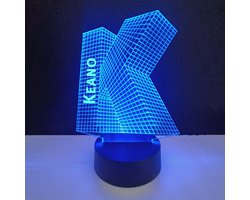 3D LED Lamp - Letter Met Naam - Keano