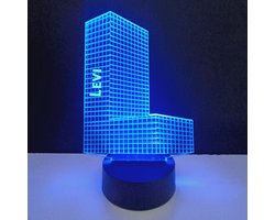 3D LED Lamp - Letter Met Naam - Levi