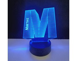 3D LED Lamp - Letter Met Naam - Mirthe
