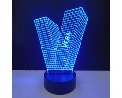 3D LED Lamp - Letter Met Naam - Vera