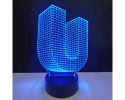 3D LED Lamp - Letter - U