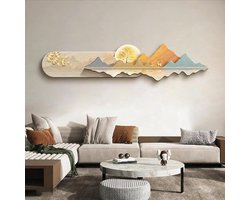 3D LED Muurkunst - Kristal Decoratie - Woonkamer Verlichten - Met Afstandsbediening - Grote Wanddecoratie - A