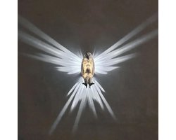 3D LED wandlamp met dierenpatroon - Nachtlampje in de vorm van een magische adelaar - Decoratieve wandlamp in de vorm van een 3D-geprinte vogel - Geschikt voor slaapkamer, woonkamer, trap, gang, keuken, bar en café - Wit