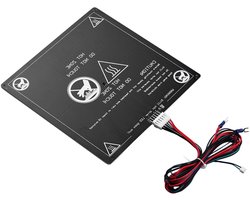 3D Printer Heated Bed Kit, Aluminium Warmtebed voor ANET A8 A6, 12V 120W Mk3 Hotbed met Draad, Betere Temperatuurstabiliteit, Aesthetisch Printmodel, 220 x 220 mm, Verbeterde Printkwaliteit, Duurzaam Ontwerp, Eenvoudige Installatie