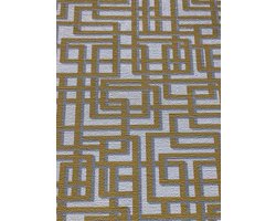 3D RETRO BEHANG - Geel Grijs Zilver Wit - AS Creation Palila