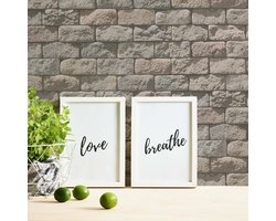 3D STENEN BEHANG - Beige Creme - Industrieel behang - AS Creation Il Decoro