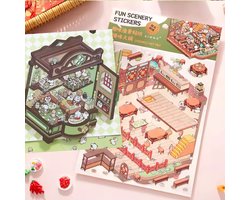 3D Sticker scene - 2 stuks met pincet - Voor volwassenen - DIY Crafts