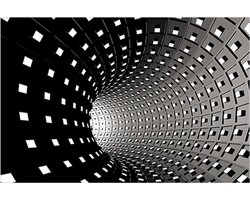 3D-tapijt met gat en optische illusie - Ziet eruit als een draaikolk en bodemloze put - Geschikt voor binnen en buiten, entrees, badkamers, woonkamers - Antislip deurmat (40x60cm, Phantom Pit)