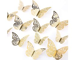 3D Vlinders Ornamenten - Verwijderbare Muurstickers Voor Decoratie In Kinderkamers En Bij Feesten