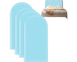 3D Wandpanelen Zelfklevende PU Leer Waterdicht Wandbekleding voor Kinderkamer en Slaapkamer, Bescherming tegen Stoten en Wanddecoratie in Blauw