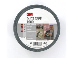 3M 1900 Duct Tape - 50M x 50MM - Zwart
