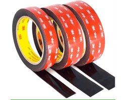 3M 5952 VHB Tape | Oorspronkelijke Zwarte Waterdichte Schuim Tape Dubbelzijdig Acryl Lijm (19mm x 3m) voor Auto en Meubels