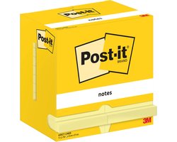 3M Post-it zelfklevend notitiepapier Rechthoek Geel 100 vel Zelfplakkend