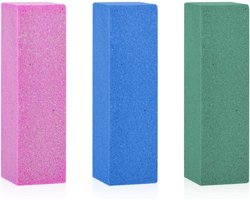 3Pcs Gummy Rubber Sandstone - Snowboard Gummy Stone Edge Grinding - Rubber Block Stone Soft Hard Stones Ski Tuning Equipment voor het Verwijderen van Roest en Borden (Pink, Green, Blue)