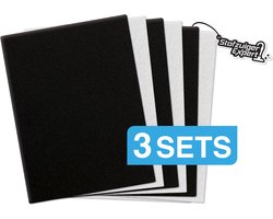 3x Filterset geschikt voor Miele - Totaal 6 Filters - 3x Motorfilter & 3x Hygiënefilter - 200x125mm - Ook Universeel Voor Elke Stofzuiger met Motor- en/of MicroFilter - O.a. Geschikt voor Miele C3, C2, C1, S8, S6, S5, S4, S2, S8000, S6000, S5000 etc.