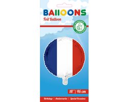3x Folieballon Frankrijk 18" 45cm - Feest Feestje Landen Helium Folie Ballon