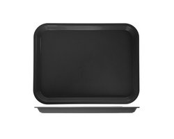 3x Horeca dienblad zwart 35 x 27 cm