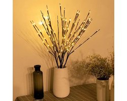 3x Takkenbos - 15 Takken met 60 Lampjes - Verlichting Lichttakken voor Binnen Lichtjes