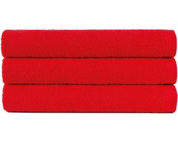 4 badlakens 70x130 cm uni alpha 400 gr/m2 rood col 2566