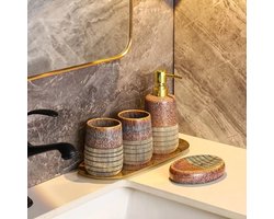 4 delige badkamer was Set
