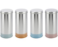 4-delige set koffiepadhouders – Voorraaddozen voor koffiepads geschikt voor Senseo & Tchibo pad-opbergboxen