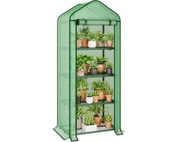 4 Etages Mini Kas - Sterke Buitenkas voor Tuinieren, Groenten Kweken Binnen en Buiten