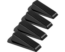 4-pack deurstoppers voor de onderkant van de deur - rubberen deurstopper wig - stevige stapelbare deurstoppers voor de vloer