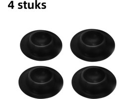 4-pack eierhouder - Onbreekbaar eierhouder - Recyclebaar - Geschikt voor thuiskeuken, koelkast, eieropslag - Zwart