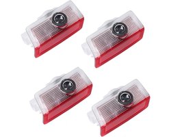 4-Pack LED Deurprojector Logo Lamp – Ghost Shadow Grondverlichting – Geschikt voor A/B/C/E/M/GL/GLA/GLC/GLE/GLS