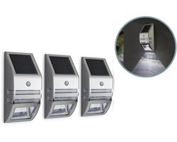 4-pack LED Lovers Solar lamp New York - Met Bewegingssensor - RVS