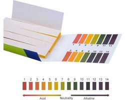 4 Pack PH Strip Test - Lakmoes Papier Zuur Meten Base 1 14 - Zwembad Aquarium - 320 Strips