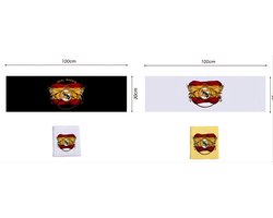 4-Pack Spanje Sport Set – Real Madrid Handdoeken & Zweetbanden met Rits – Wit, Zwart, Geel – One Size